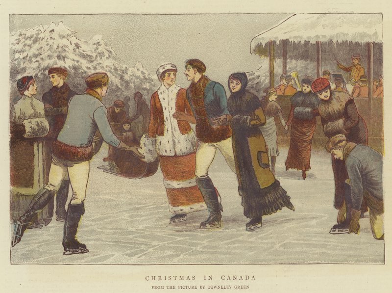Jul i Kanada (chromolitho) av Henry Towneley Green