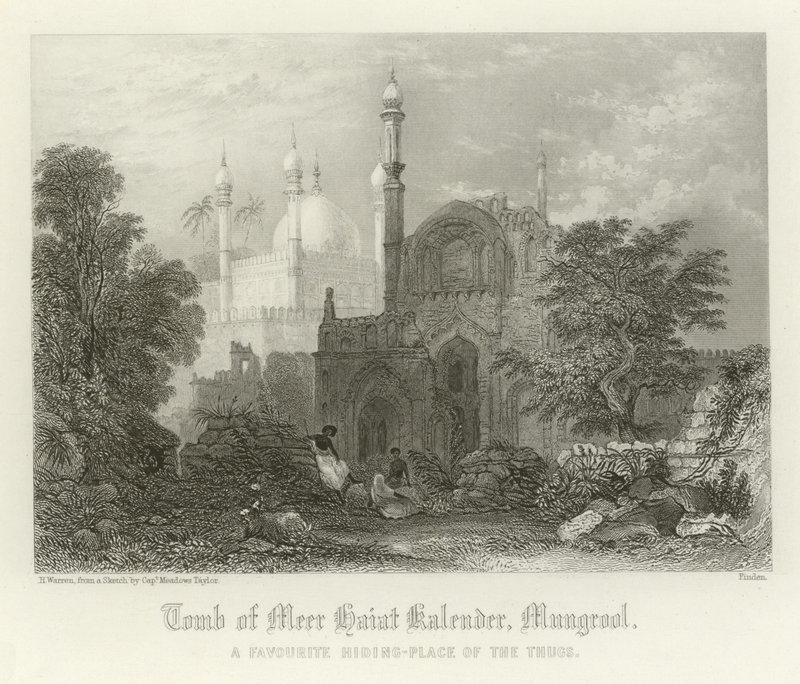 Meer Haiat-kalenderns grav, Mungrool, Indien av Henry Warren