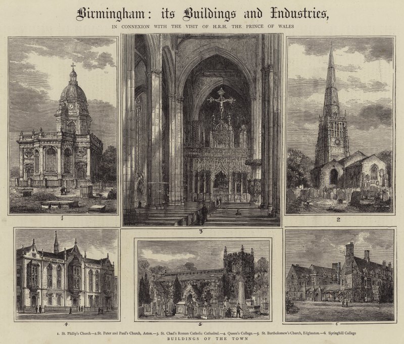Birmingham, dess byggnader och industrier av Henry William Brewer