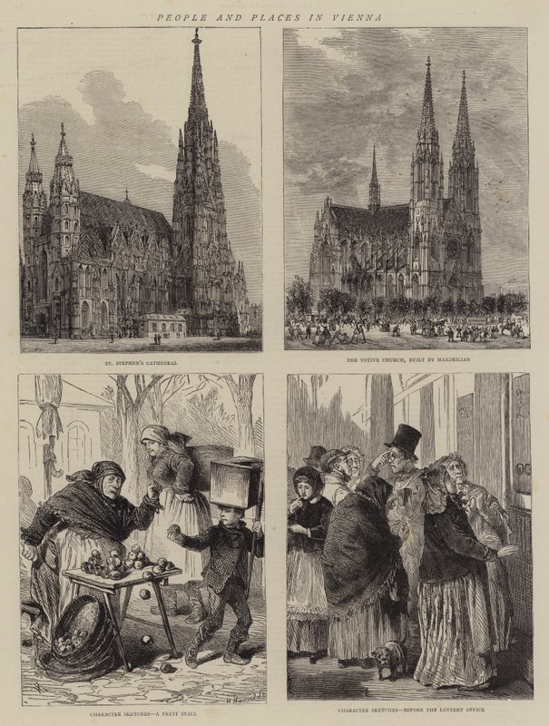 Människor och platser i Wien av Henry William Brewer