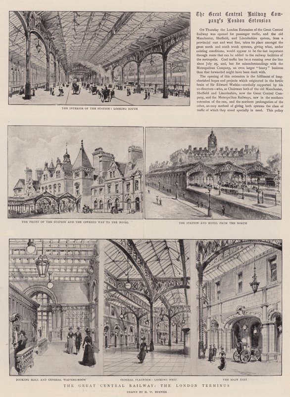 The Great Central Railway, London Terminus av Henry William Brewer