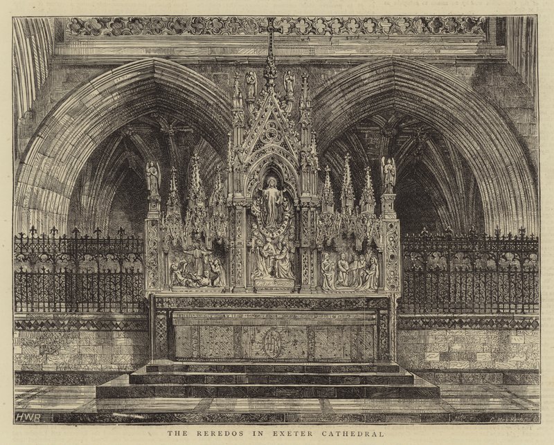 Reredos i Exeter Cathedral av Henry William Brewer