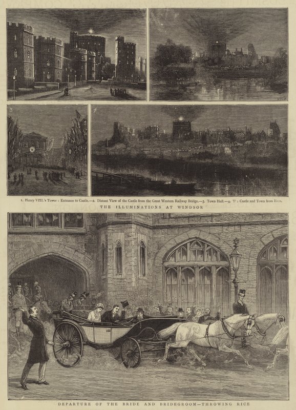 Det kungliga bröllopet i Windsor av Henry William Brewer