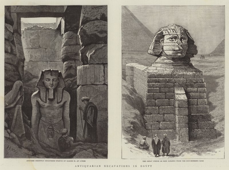 Antikvariska utgrävningar i Egypten av Henry Woods