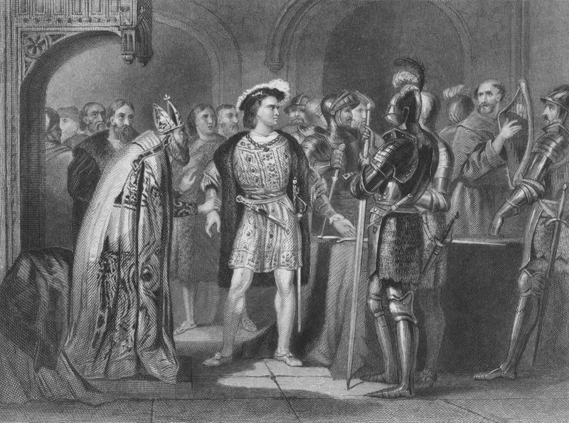 Thomas FitzGerald, 10:e earl av Kildare, som avsäger sig sin trohet till Henrik VIII av England av Henry after Warren