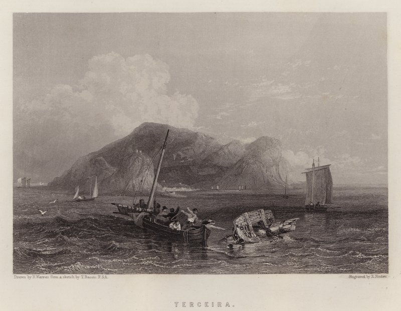 Tredje (färg litho) av Henry (after) Warren
