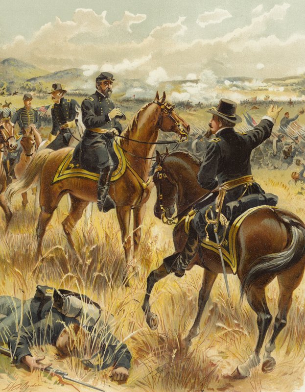 Meade i Gettysburg, 2 juli 1863 av Henry Alexander Ogden