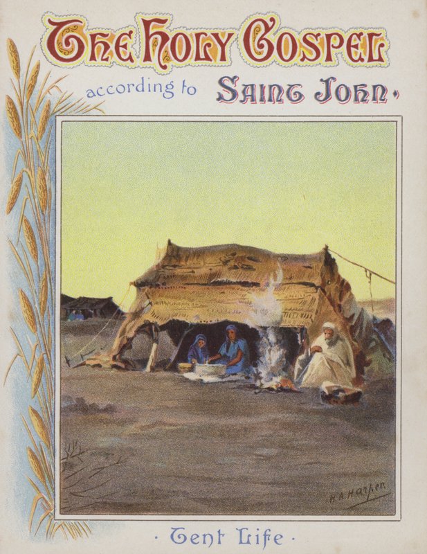 Tältliv (chromolitho) av Henry Andrew Harper