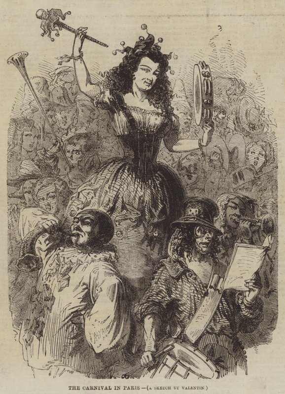 The Carnival in Paris  av Henry Augustin Valentin