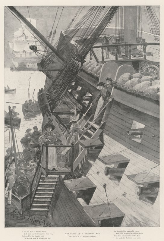 Jul på en tredäckare av Henry Charles Seppings Wright