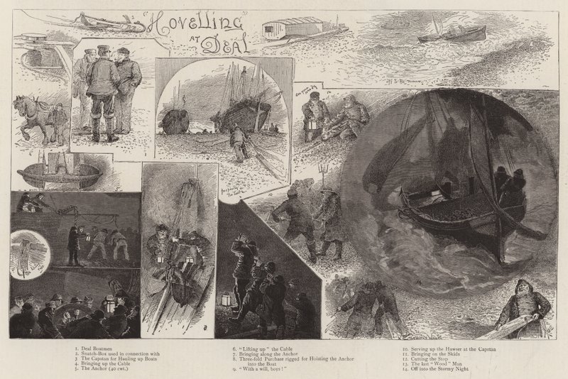 Hovelling på Deal av Henry Charles Seppings Wright
