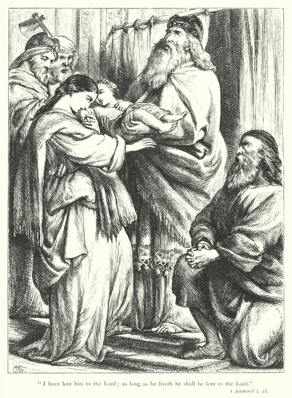 Presentationen av Samuel (gravyr) av Henry Courtney (after) Selous
