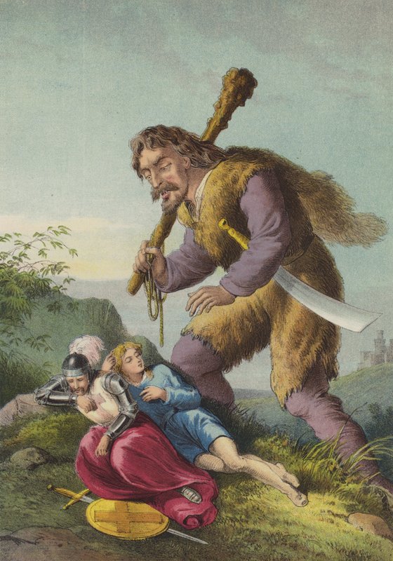 Giant Despair (chromolitho) av Henry Courtney Selous