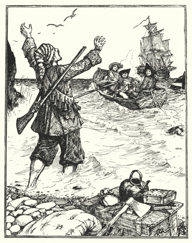 Alexander Selkirk (litho) av Henry Justice Ford