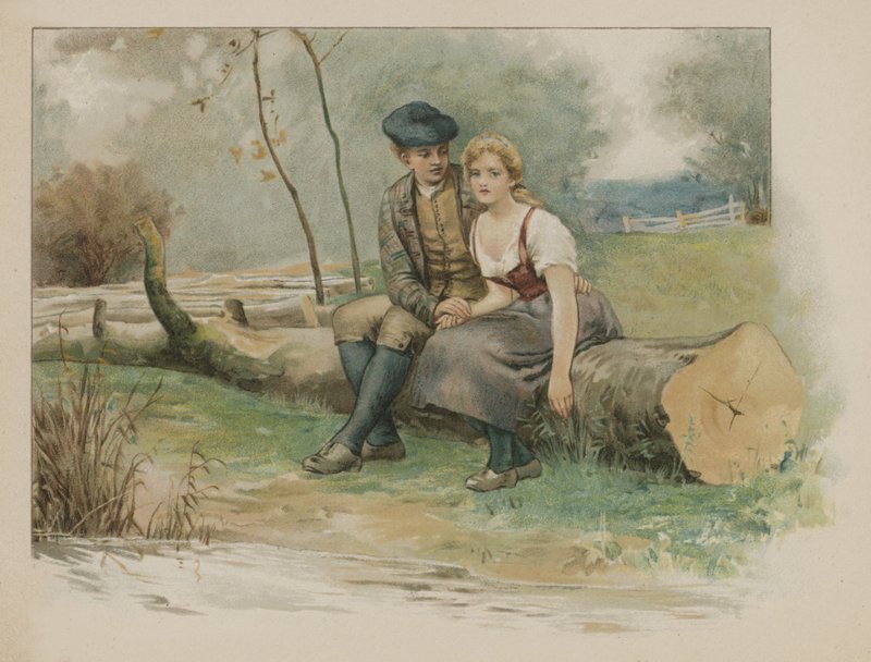Highland Mary (chromolitho) av Henry Marriott Paget
