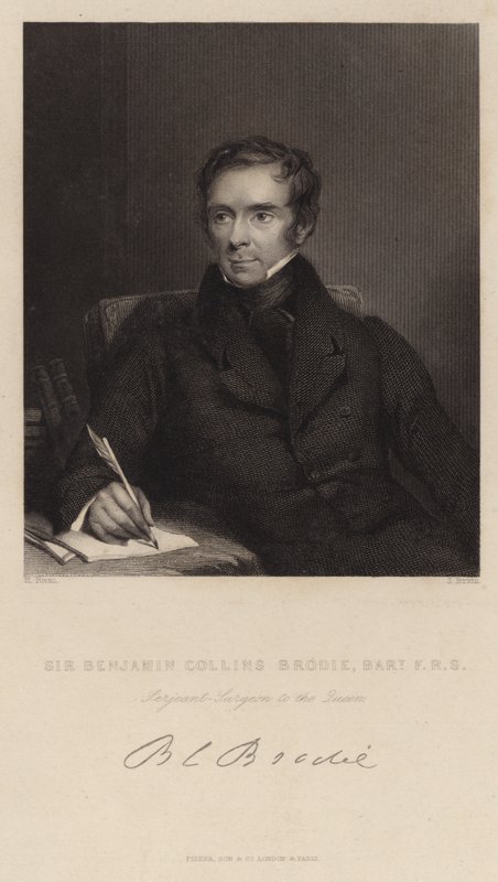 Porträtt av Sir Benjamin Collins Brodie av Henry Room