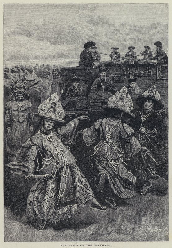 Burkhans dans (litho) av Henry Sandham