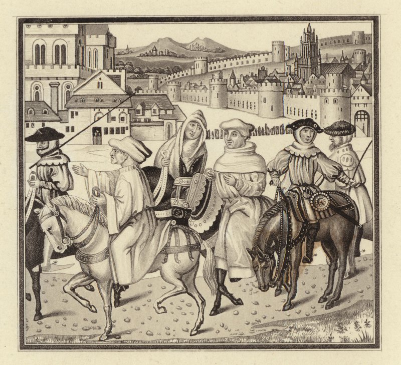 Pilgrimsfärden i Canterbury av Henry Shaw