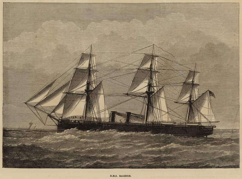 HMS Raleigh av Henry Spernon Tozer