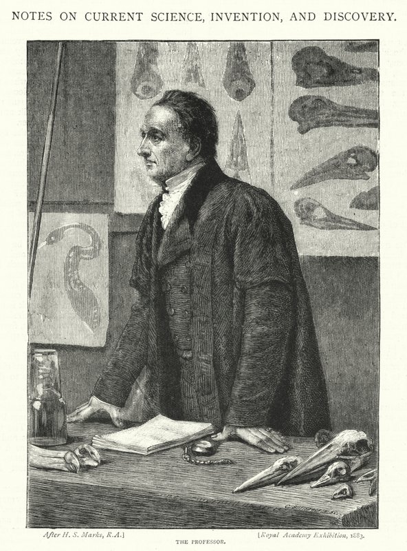 Professorn (gravyr) av Henry Stacey (after) Marks