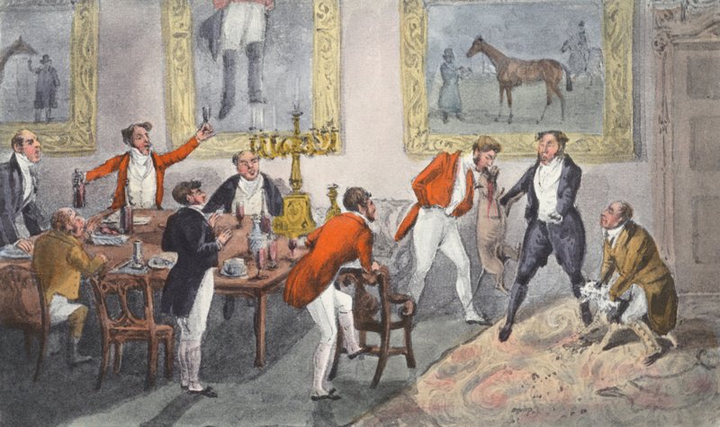 Blod och bulldog (litografi) av Henry Thomas (after) Alken