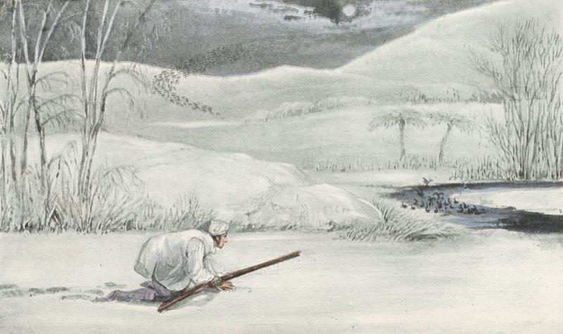 Skjutning av vildand i Mytton (litografi) av Henry Thomas (after) Alken