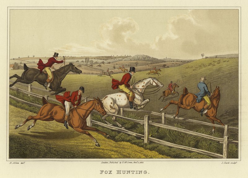 Rävjakt (chromolitho) av Henry Thomas Alken
