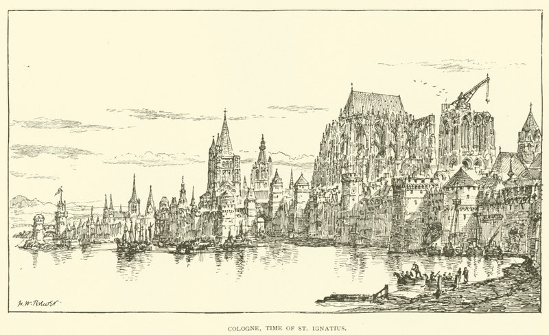 Köln, St Ignatius tid (gravyr) av Henry William Brewer