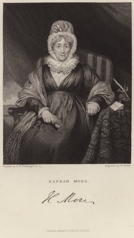 Porträtt av Hannah More av Henry William Pickersgill