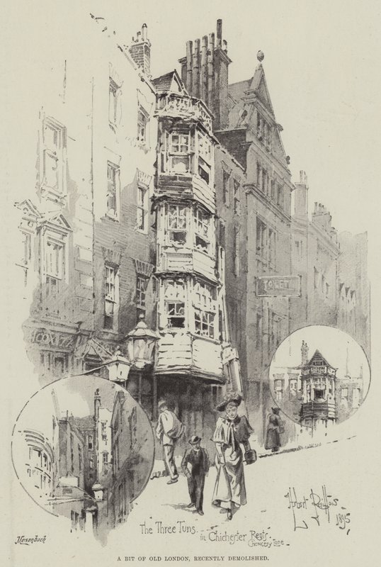 A Bit of Old London, nyligen riven av Herbert Railton