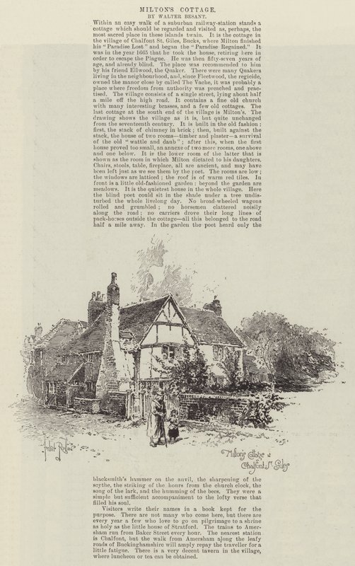 Miltons stuga i Chalfont St Giles av Herbert Railton