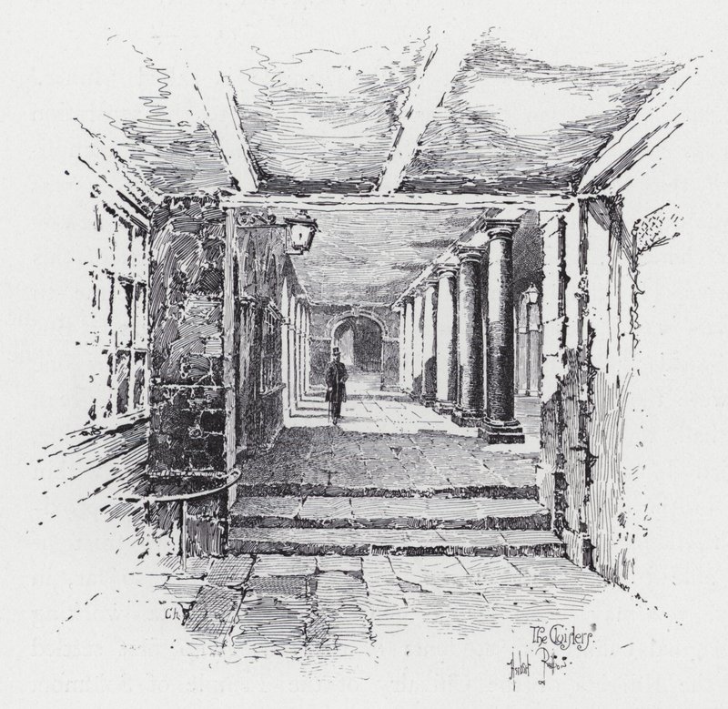 The Cloisters (gravyr) av Herbert (after) Railton