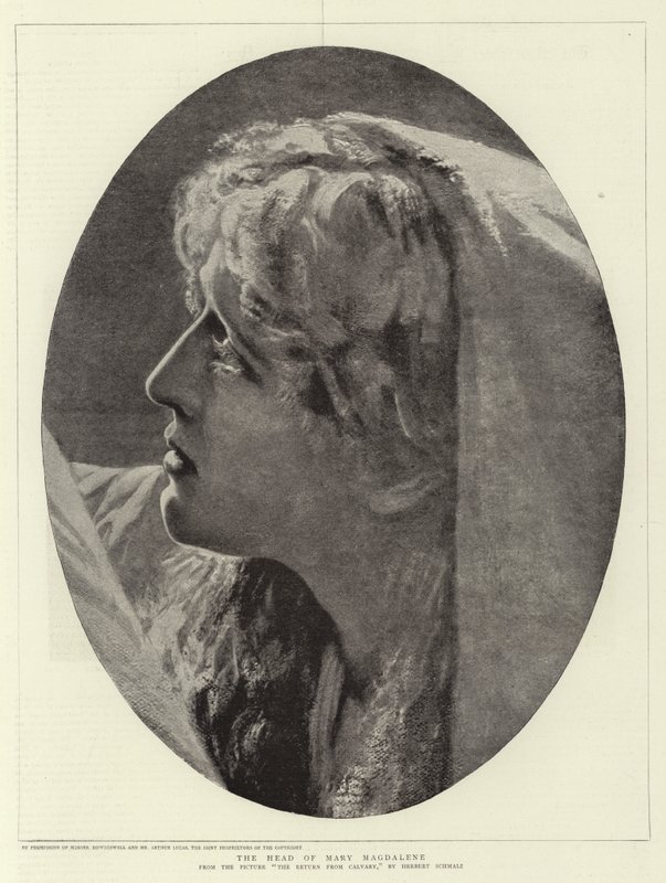 Maria Magdalenas huvud av Herbert Gustave Schmalz