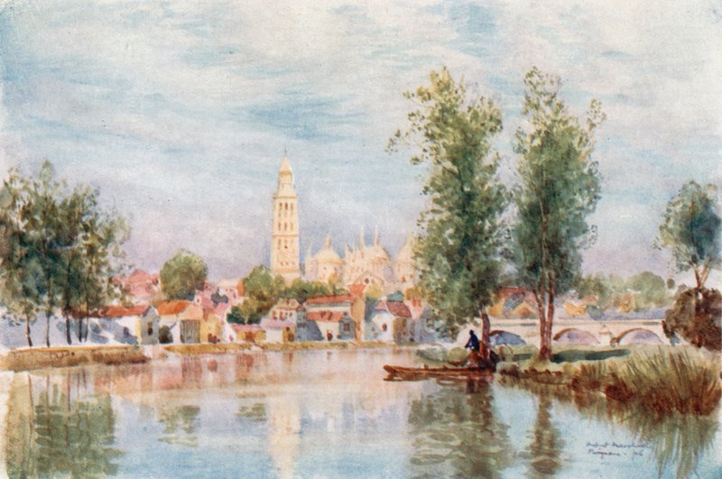 Perigueux från floden av Herbert Menzies Marshall