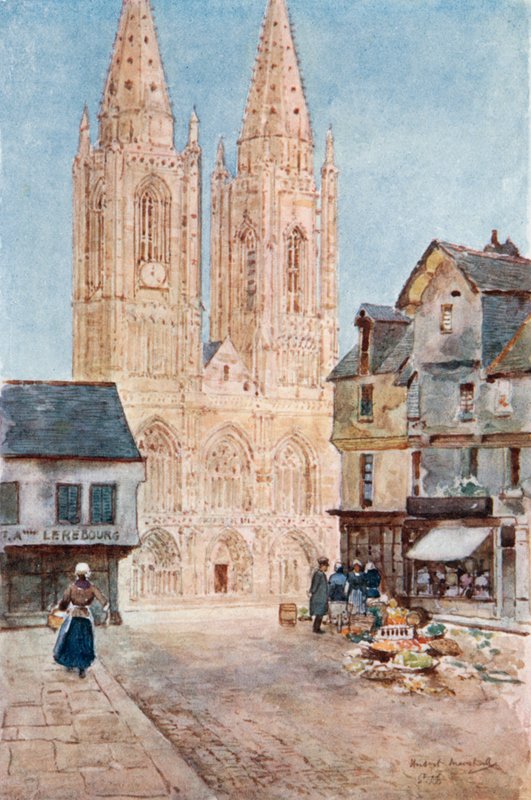 The Cathedral Front St. Lo av Herbert Menzies Marshall