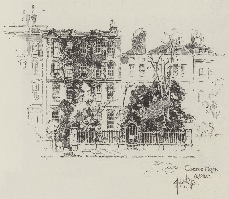 Clarence House i Clapham av Herbert Railton