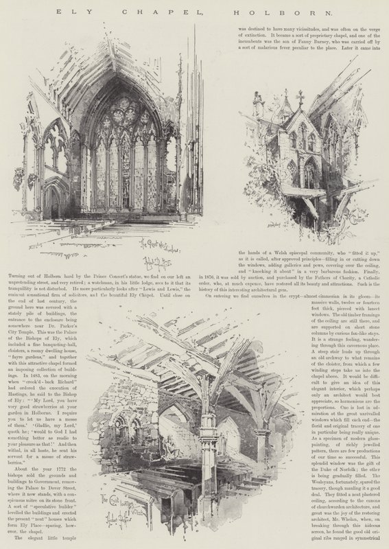 Ely Chapel, Holborn av Herbert Railton
