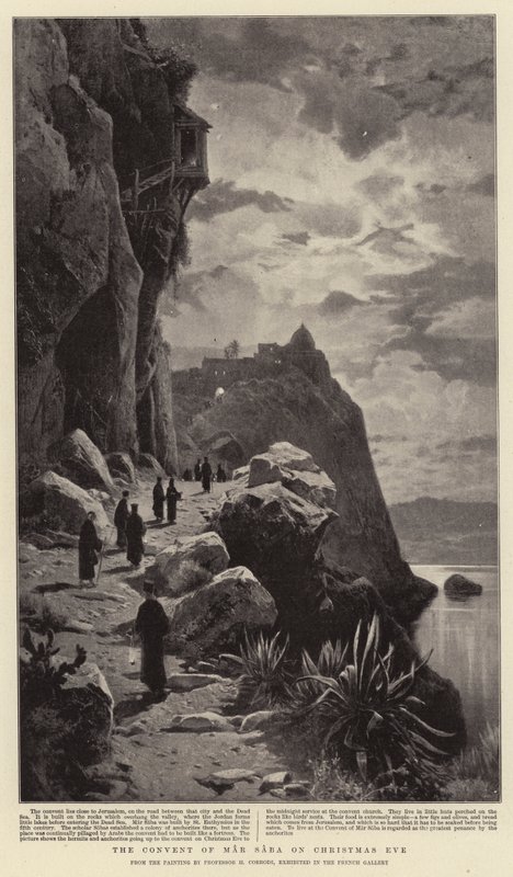 Klostret i Mar Saba på julafton av Hermann David Salomon Corrodi