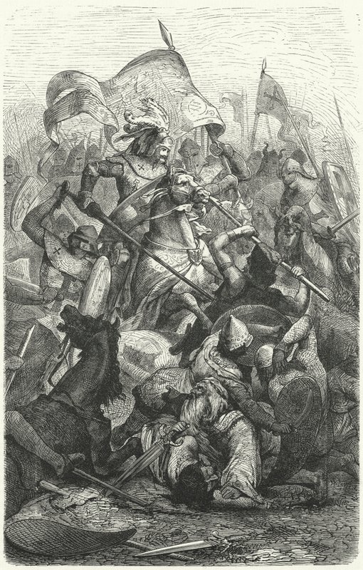 Strid mellan Saxons och Wends av Hermann Vogel