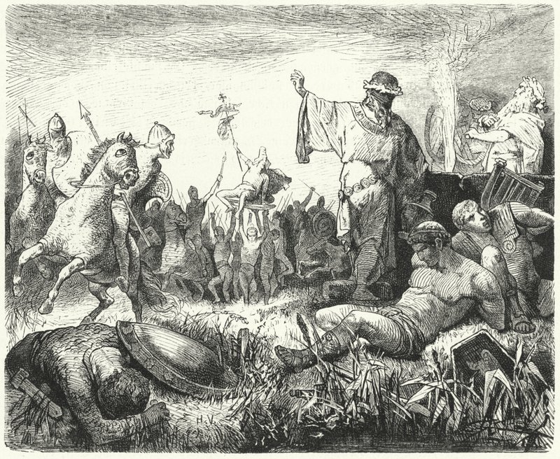 Parthians firar en seger av Hermann Vogel