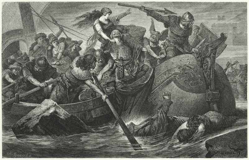 Vikinganfallare av Hermann Vogel
