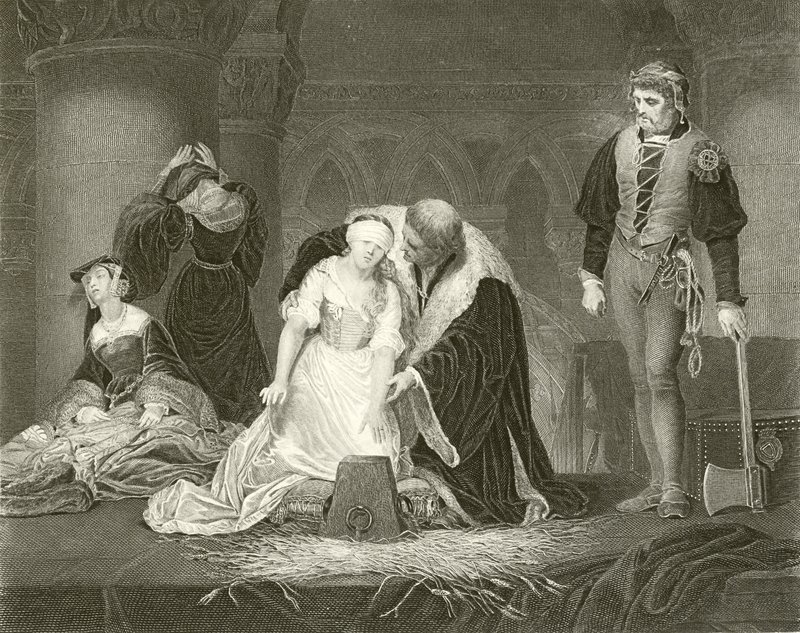 Avrättning av Lady Jane Gray av Hippolyte Delaroche