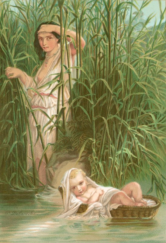 Miriam och Moses av Hippolyte Delaroche