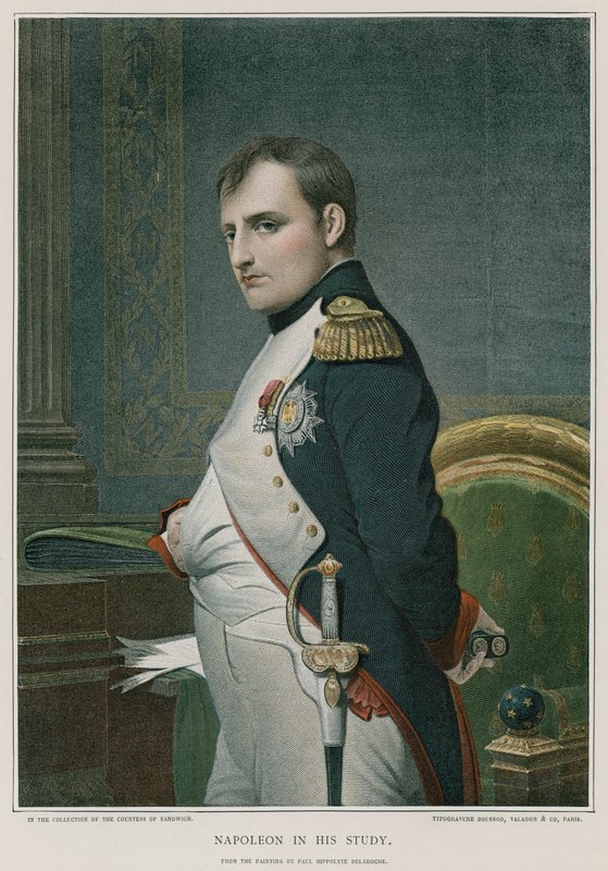 Napoleon i sitt arbetsrum av Hippolyte Delaroche