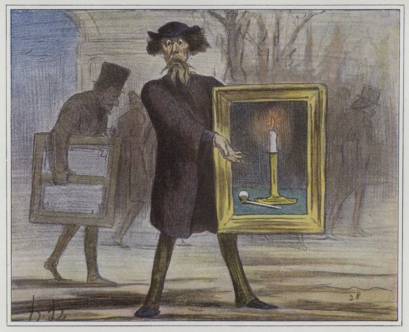 De afviste dette... Ignoramuserne! swed av Honore circle of Daumier