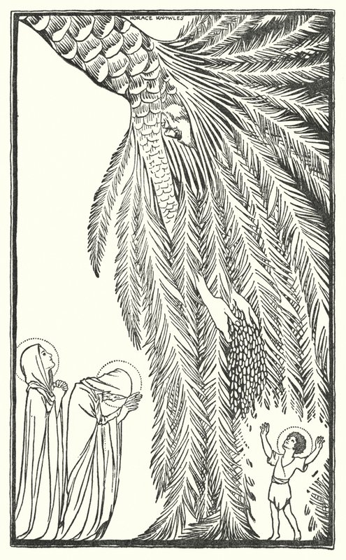 Flykten till Egypten (litografi) av Horace J. Knowles