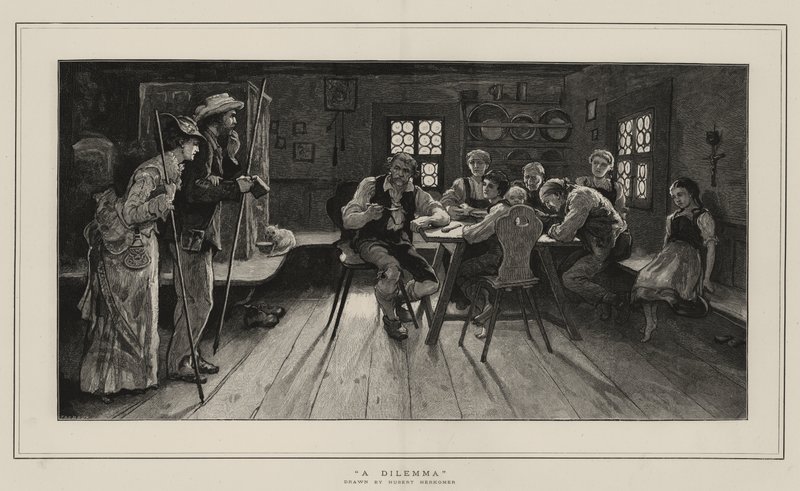 Ett dilemma av Hubert von Herkomer