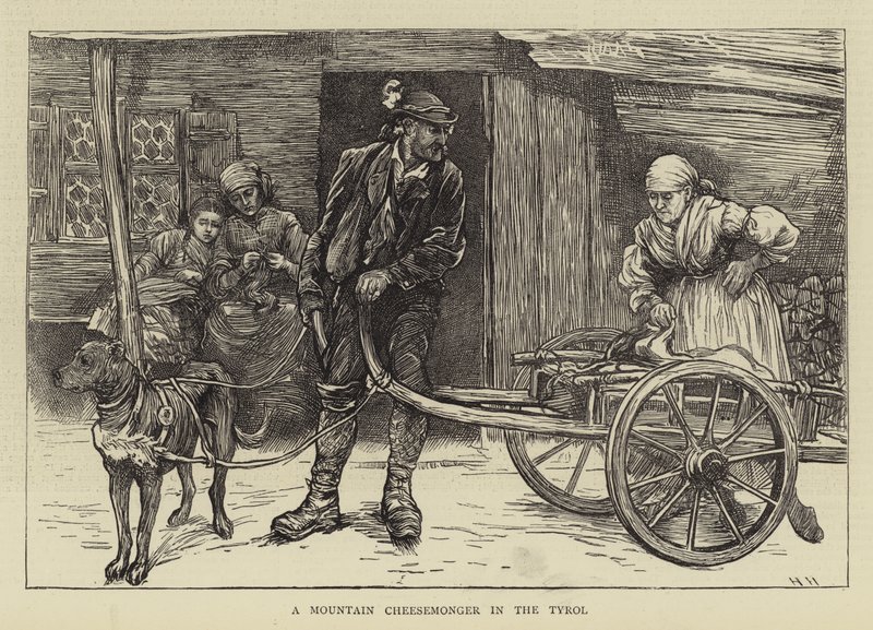 En bergsosthandlare i Tyrolen av Hubert von Herkomer