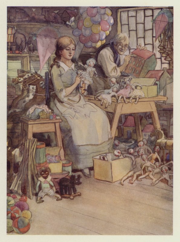 Caleb Plummer och hans blinda dotter av Hugh Thomson
