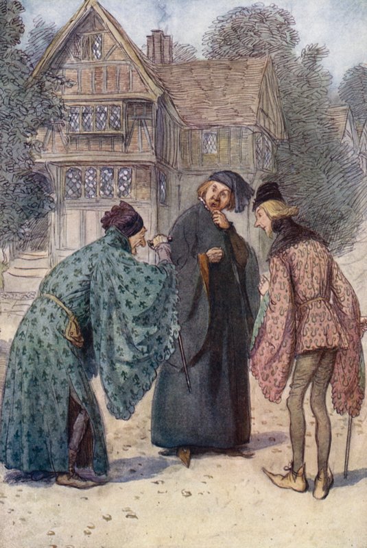 Illustration för The Merry Wives of Windsor av Hugh Thomson